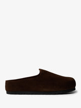 Birkenstock - Amsterdam Wrapped Suede Leather Narrow Shoes in Carafe