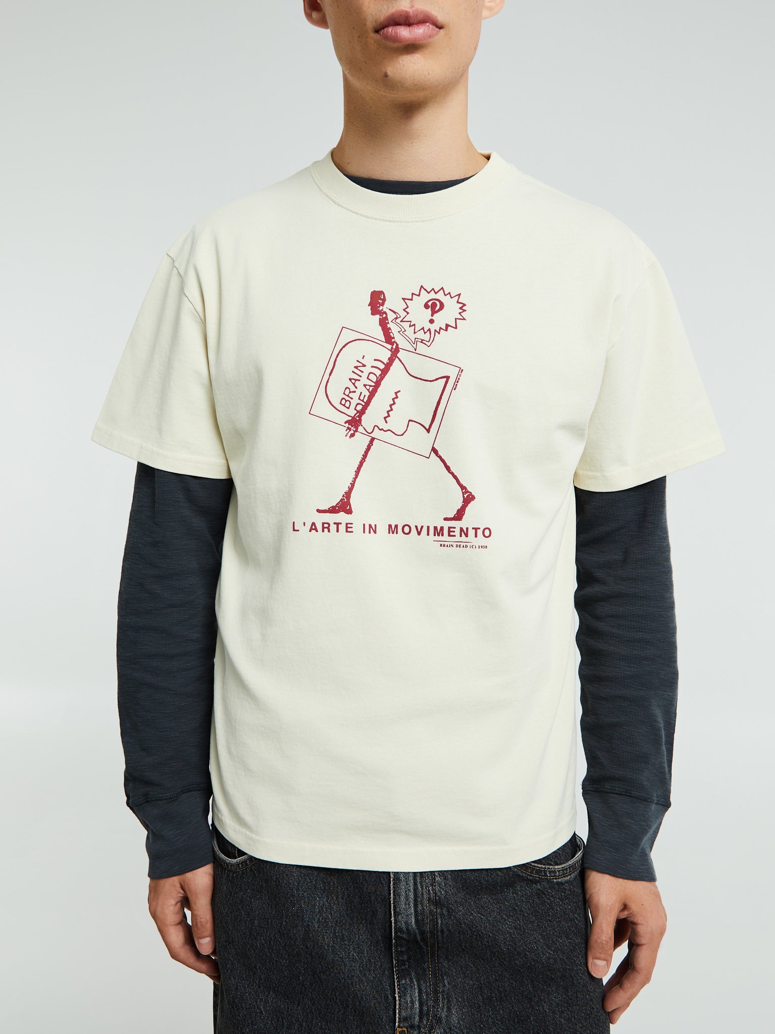 Movimento T-Shirt in Cream