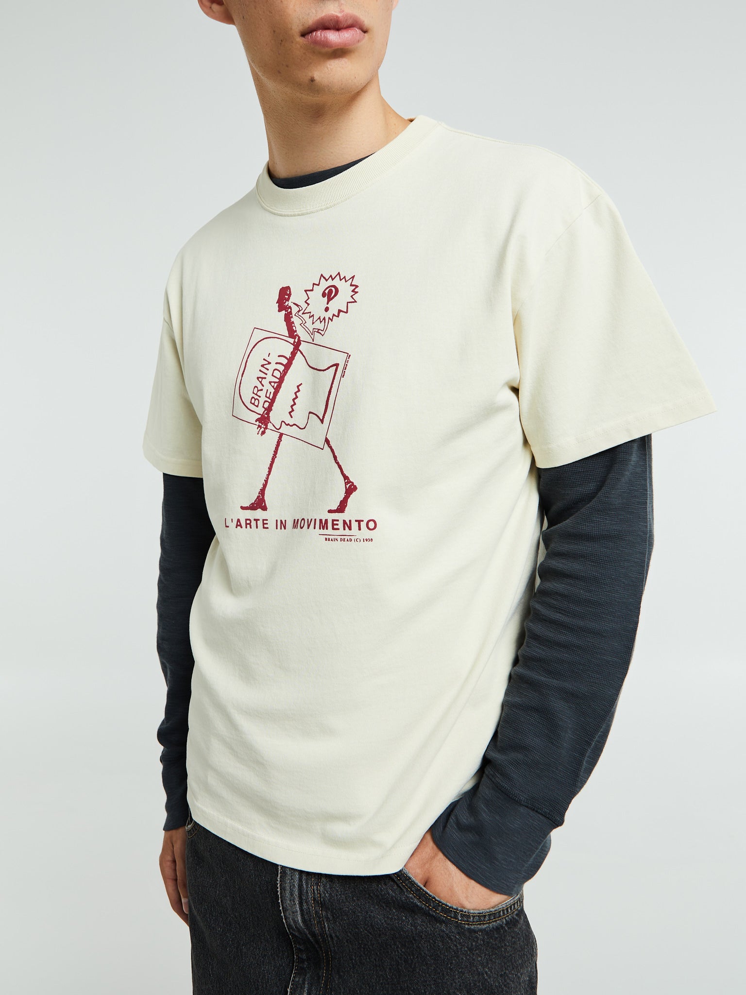 Movimento T-Shirt in Cream