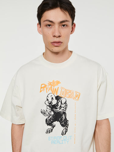 Brain Dead - Duck Beast T-Shirt in Natural