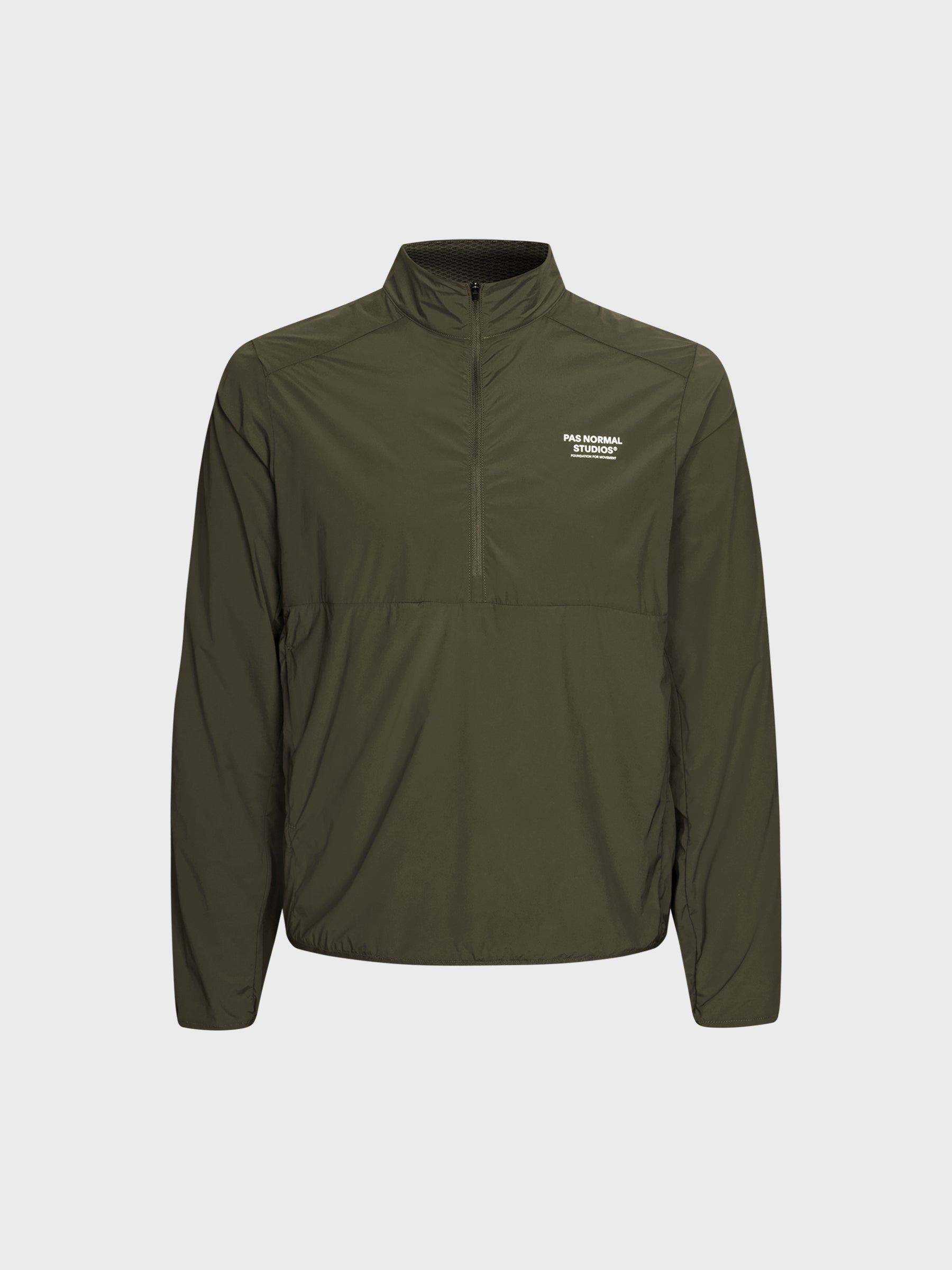 Normal Zip Pas Normal Studios - Balance Half Zip Jacket in Dark Olive – Stoy