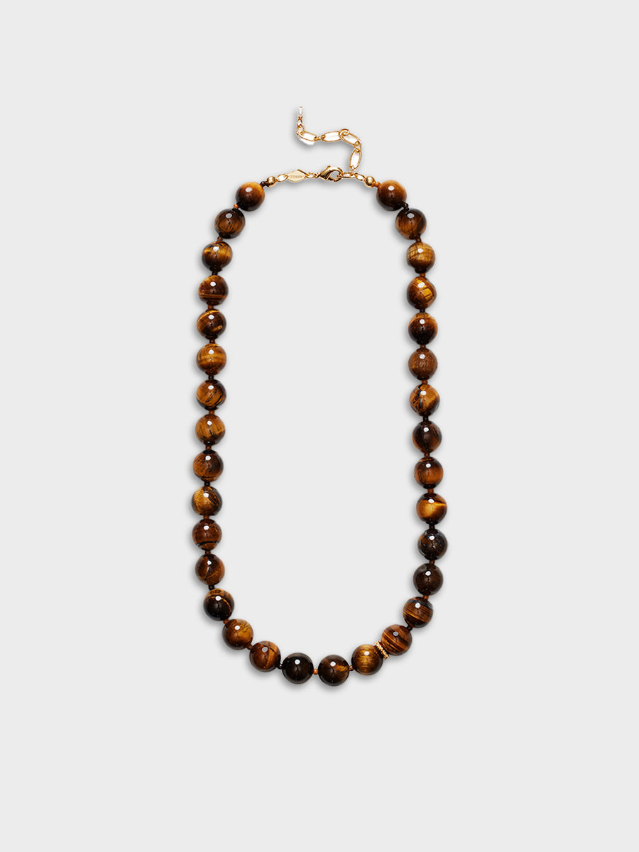 Anni Lu - Ball Necklace in Eye of the Tiger