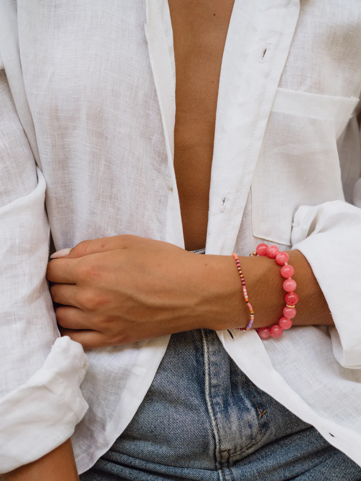 Anni Lu - Ball Bracelet in Bubblegum