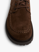 Birkenstock - Highwood Moc Lace Low Suede Leather Shoes in Carafe