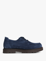 Birkenstock - Highwood Moc Lace Low Suede Leather Shoes in New Navy