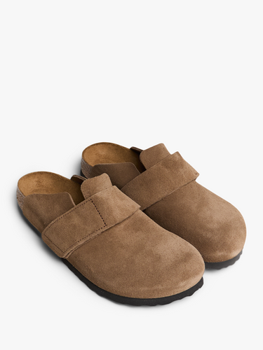Birkenstock - Loma Suede Leather Shoes in Dark Tea