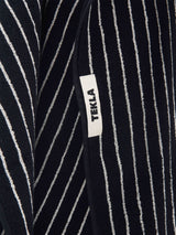 Tekla - Washcloth in Black Stripes