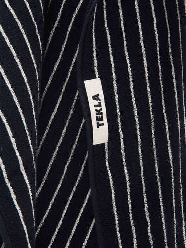 Tekla - Washcloth in Black Stripes