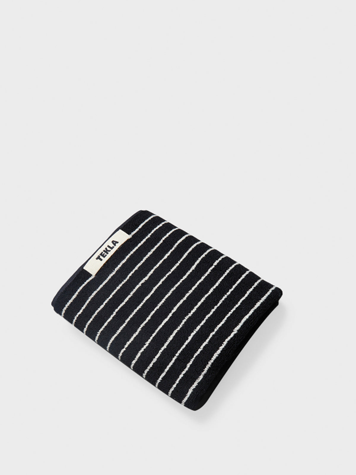 Tekla - Hand Towel in Black Stripes