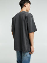 Cactus Store - Earth Does Not Belong To Man T-Shirt in Washed Black