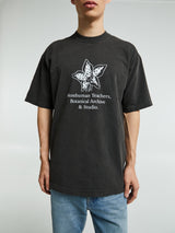 Cactus Store - NHT Botanical Archive & Studio T-Shirt in Washed Black