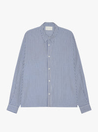 Calm. - Striped Shirt in Blue & White