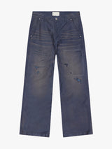 Calm. - Chore Pants in Navy Mud Wash