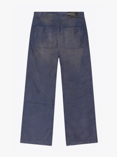Calm. - Chore Pants in Navy Mud Wash