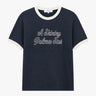 Palmes - Star Ringer T-Shirt in Navy