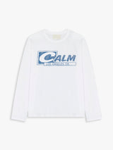 Calm. - Long Sleeved T-Shirt in White
