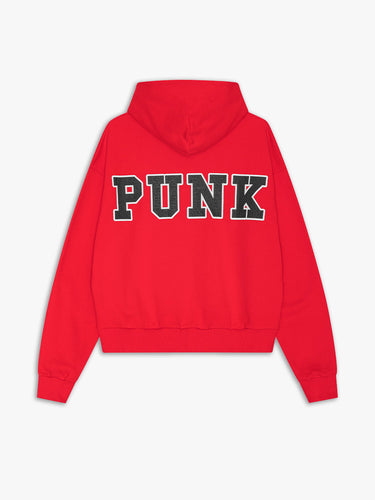 Calm. - Punk Hoodie in Red