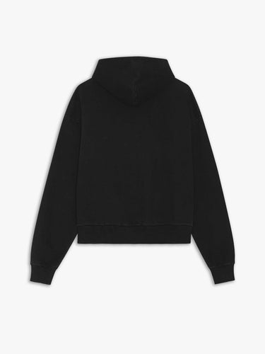 Calm. - Rhinestone Hoodie in Black and White