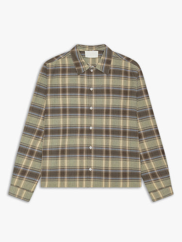 Calm. - Shirt in Green, Blue & Brown