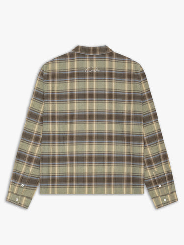 Calm. - Shirt in Green, Blue & Brown