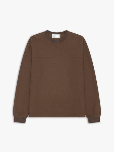 Calm. - Waffle T-Shirt in Brown