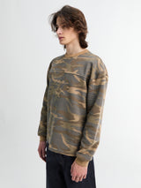 Calm. - Waffel T-Shirt in Camo