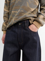 Calm. - Blue Raw Selvedge Jeans in Blue Denim