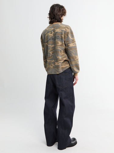 Calm. - Blue Raw Selvedge Jeans in Blue Denim