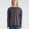 Calm. - Vintage Beach L/S Skull in Charcoal