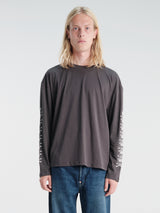 Calm. - Vintage Beach L/S Skull in Charcoal
