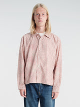 Calm. - Silver Lake Flannel Red & Cream in Red/Cream