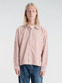 Calm. - Silver Lake Flannel Red & Cream in Red/Cream