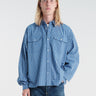 Calm. - Hollywood Checkered Shirt Blue in Blue/White