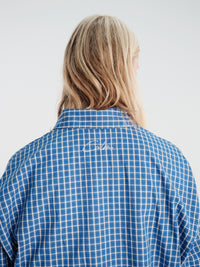 Calm. - Hollywood Checkered Shirt Blue in Blue/White