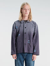 Calm. - Chore Jacket Paintsplatter in Navy