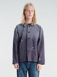Calm. - Chore Jacket Paintsplatter in Navy