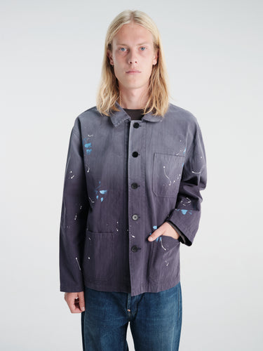 Calm. - Chore Jacket Paintsplatter in Navy