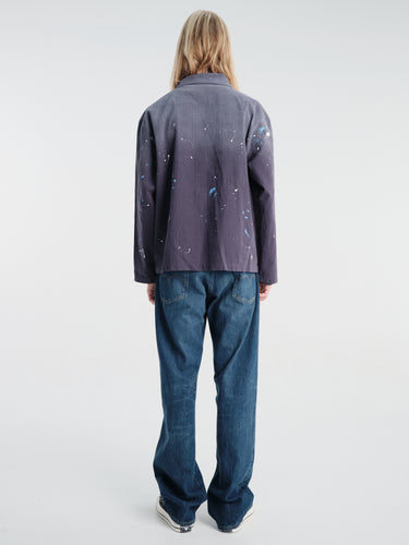 Calm. - Chore Jacket Paintsplatter in Navy