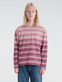 Calm. - Beach LongSleeved T-shirt in Brown & Pink