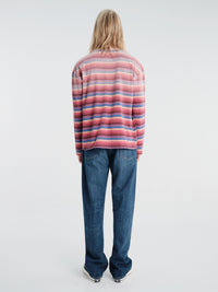 Calm. - Beach LongSleeved T-shirt in Brown & Pink