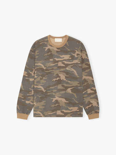 Calm. - Waffel T-Shirt in Camo