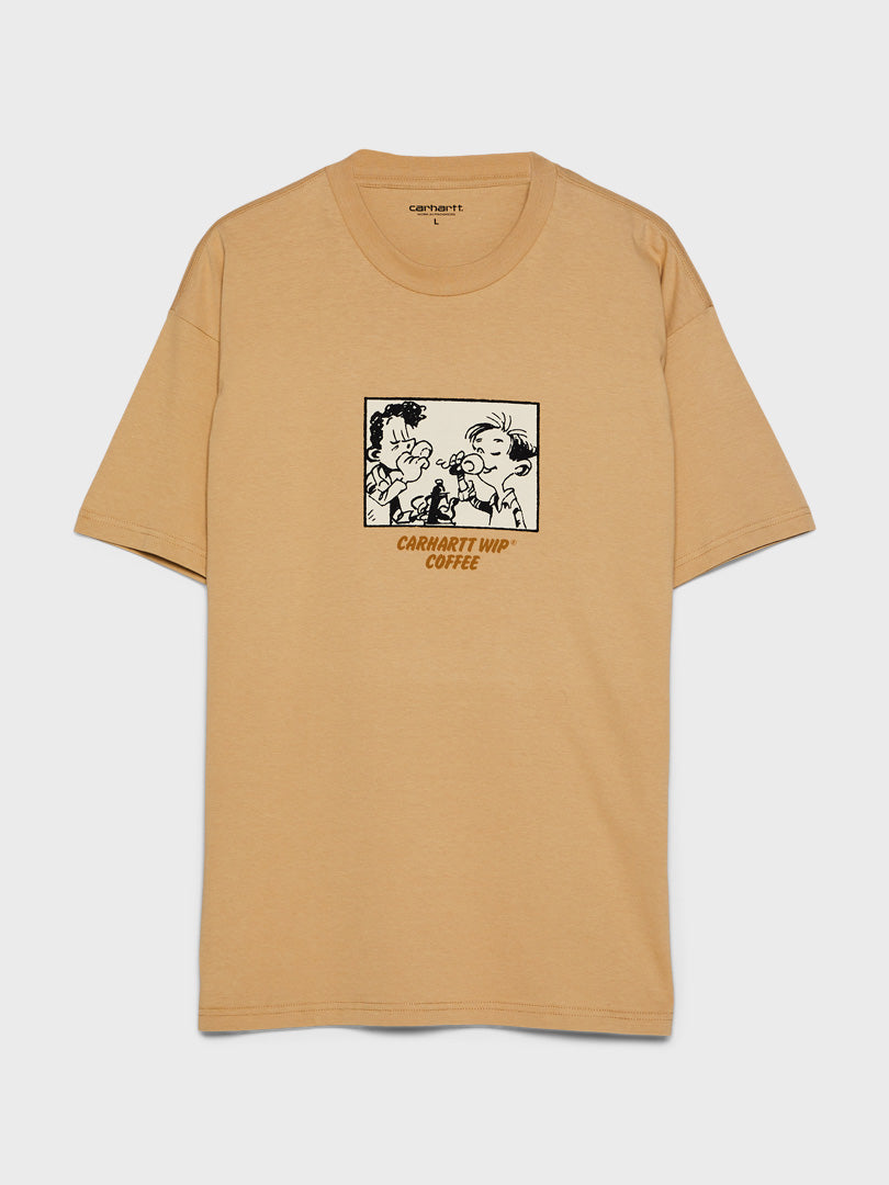 Carhartt Wip Coffee T-Shirt in Dusty H Brown
