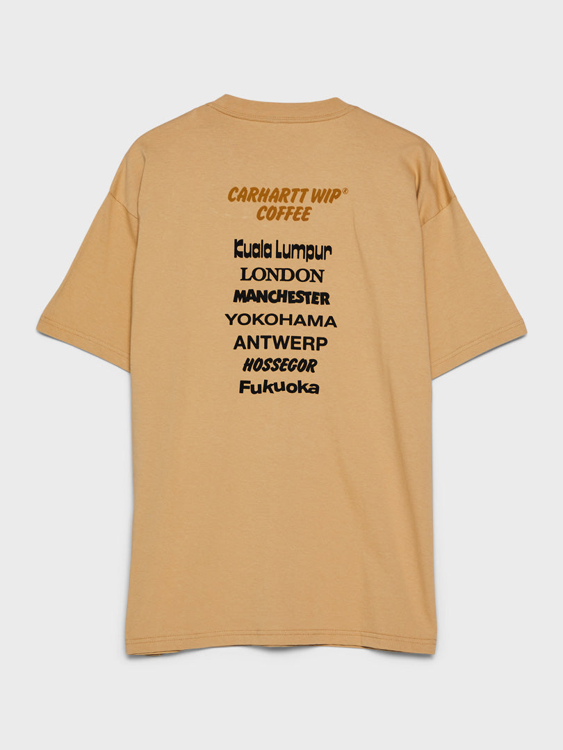 Carhartt Wip Coffee T-Shirt in Dusty H Brown