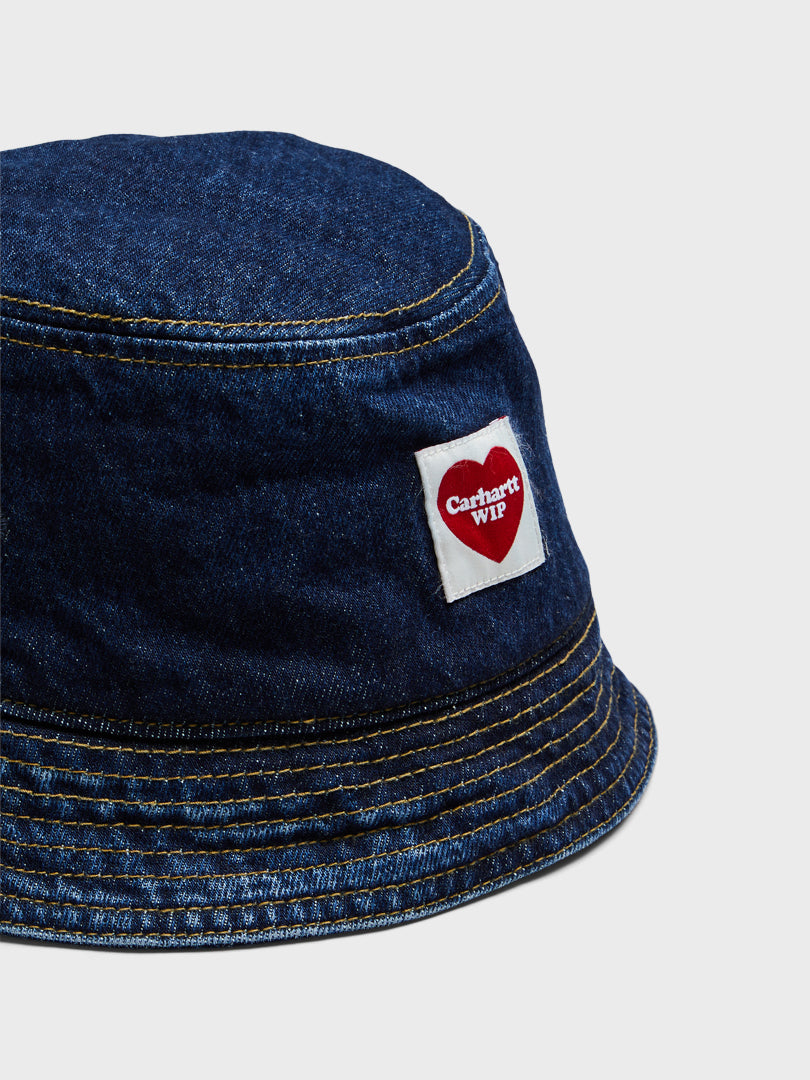 Nash Bucket Hat in Blue Stone Washed