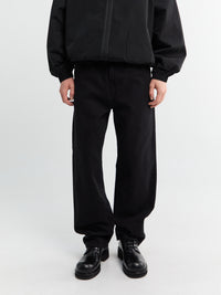 Carhartt WIP - Aaron Pants in Black stone washed