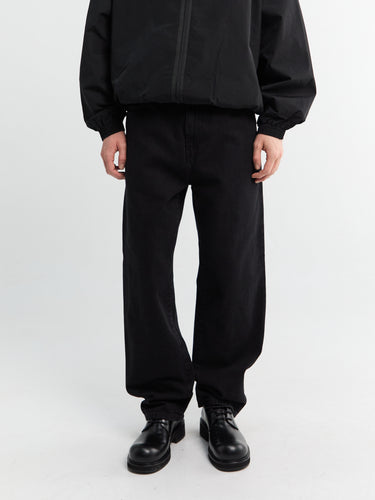 Carhartt WIP - Aaron Pants in Black stone washed