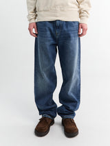 Carhartt WIP - Aaron Pant in Blue Dark Used Wash