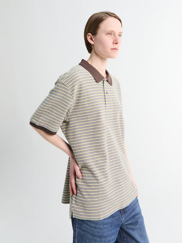 Carhartt WIP - Dion Polo in Dion Stripe Wax