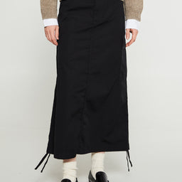 Carhartt WIP - W' Cargo Skirt Long in Black Rinsed