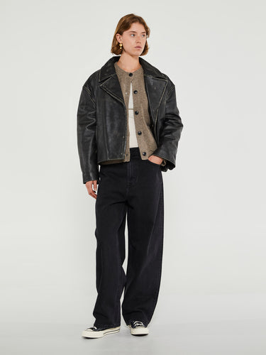Carhartt WIP - W' Brandon Pants in Black Stone Washed